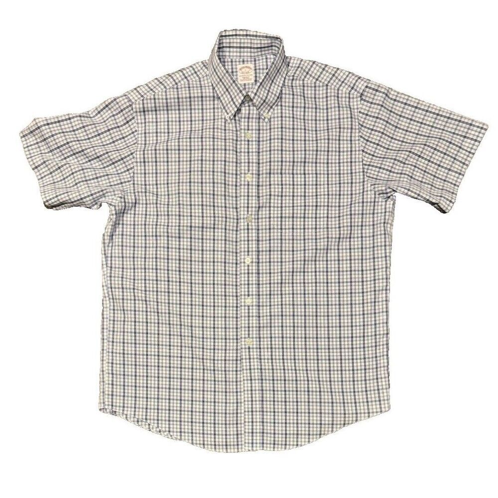 Brooks Brothers | The Original Polo Shirt | Size L BLUE Button Short Sleeve EUC